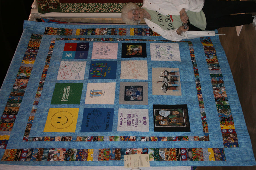 White Family T-shirt Quilt