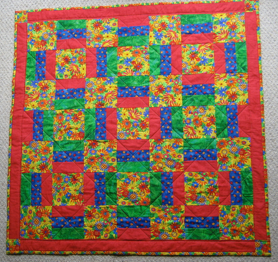Poppy's first quilt
