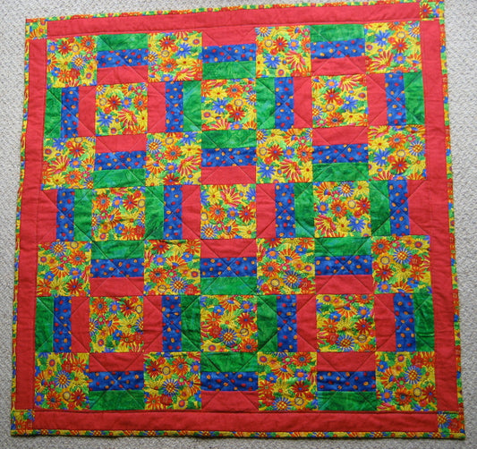 Poppy's first quilt