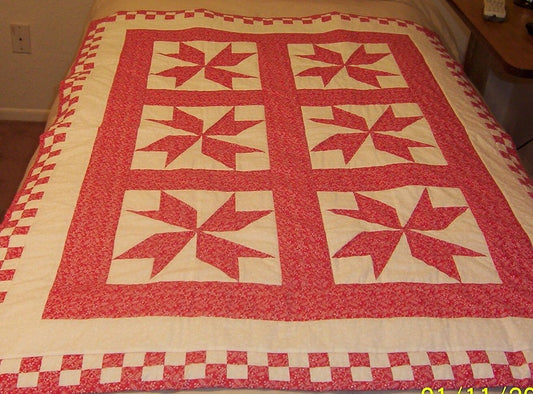 Windmill in Red & White