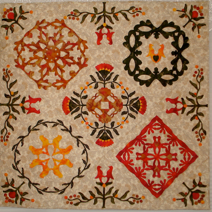 Birds & Blooms:Traditional Hand Applique'