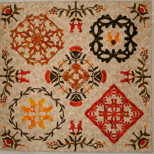 Birds & Blooms:Traditional Hand Applique'