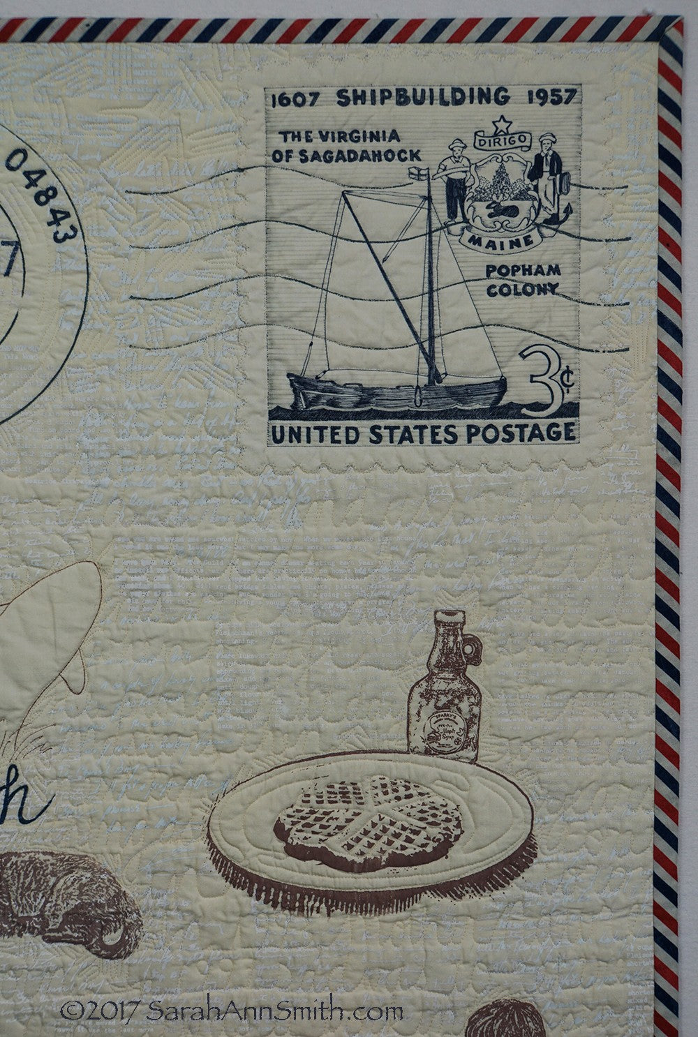 Postcard Quilt - A Letter to My Sons
