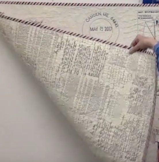 Postcard Quilt - A Letter to My Sons