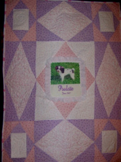 Poolette - custom portrait quilt