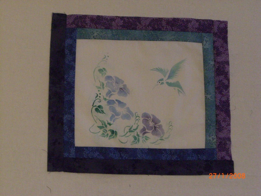 Humming Bird and flowers