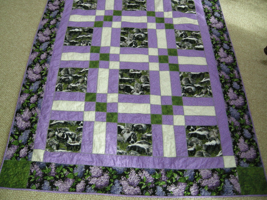 Skunk Quilt for Ginny