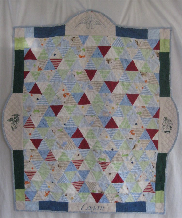 Memory Quilt for baby Logan Lee