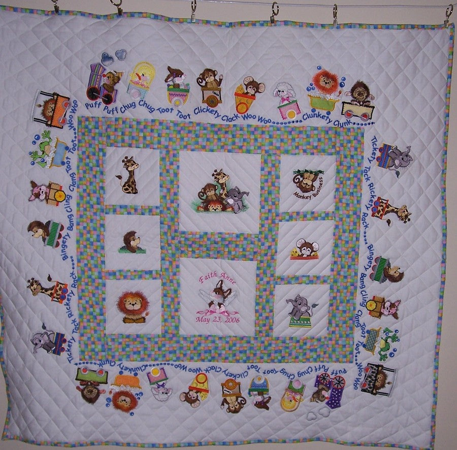 Pastel Animal Trail Quilt