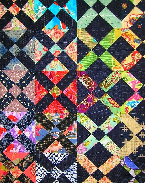Old Italian Block Quilt (detail)