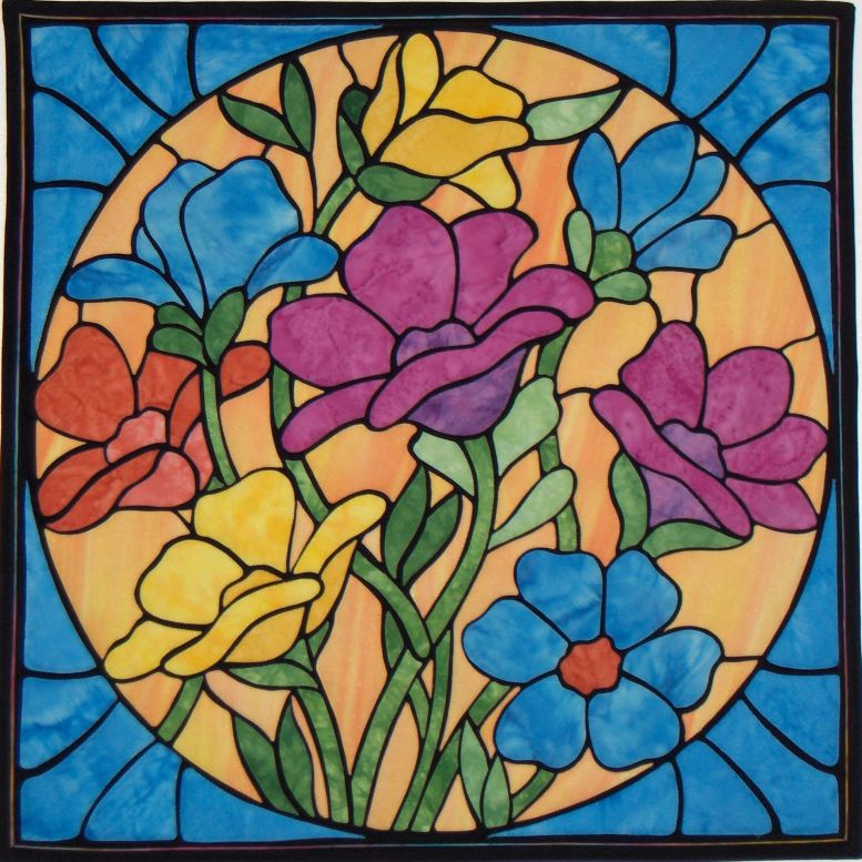 Stained Glass Flowers