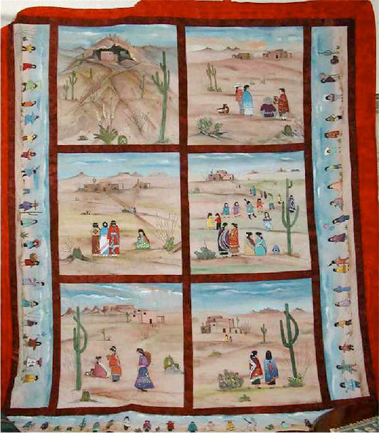 Hand painted Southwestern queen -