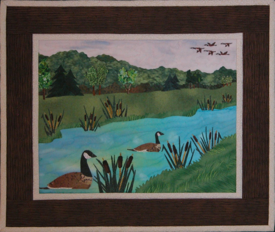 Cattails and Canada Geese