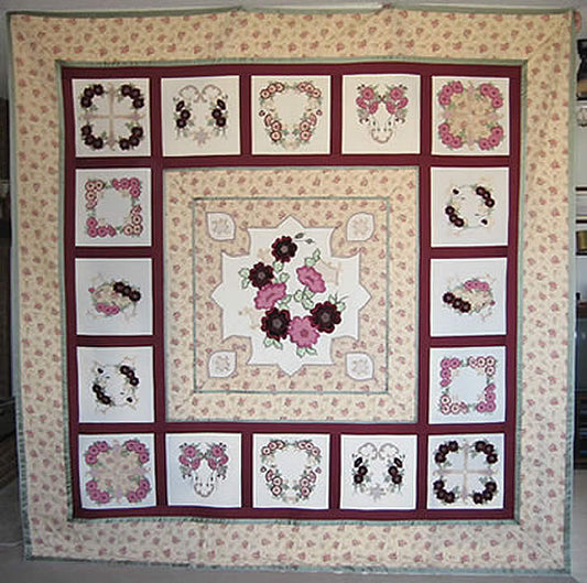 Beyond the Color Purple Machine Embroidered Quilt
