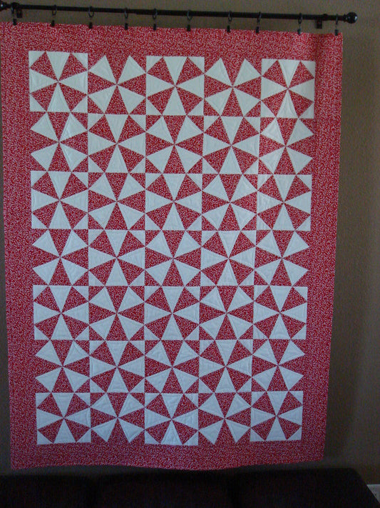 Red and White Kaleidoscope