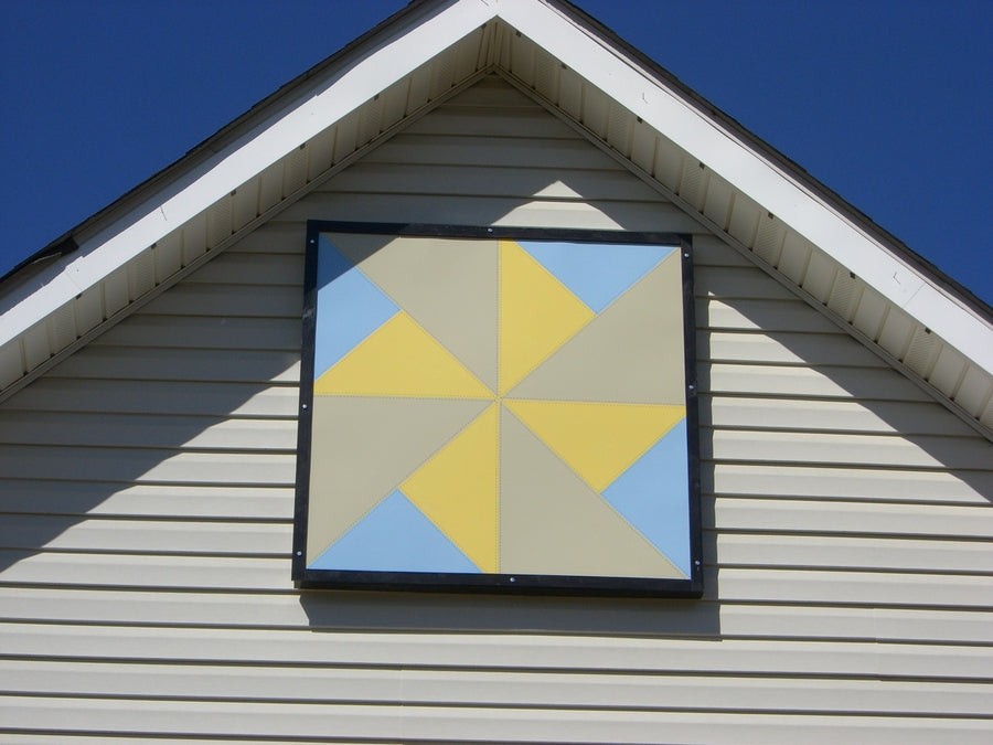 Quilt Block on House