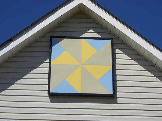 Quilt Block on House