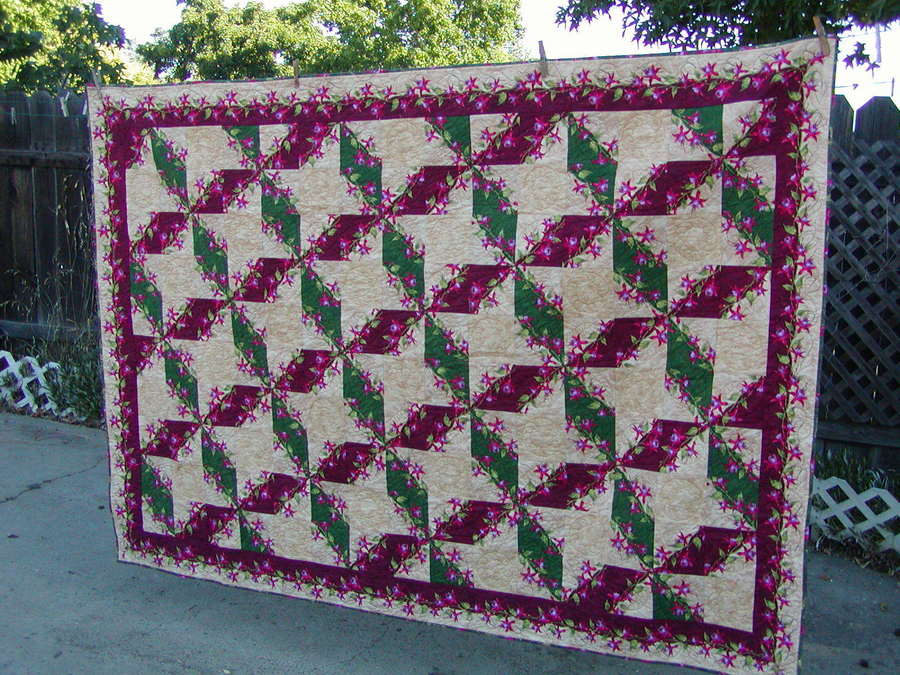 fushia quilt