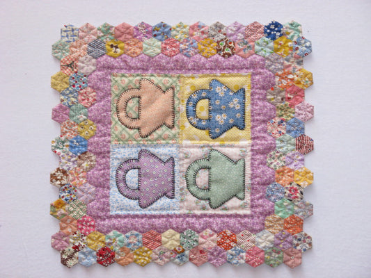 Bitty Baskets & Hexagons Wall Hanging