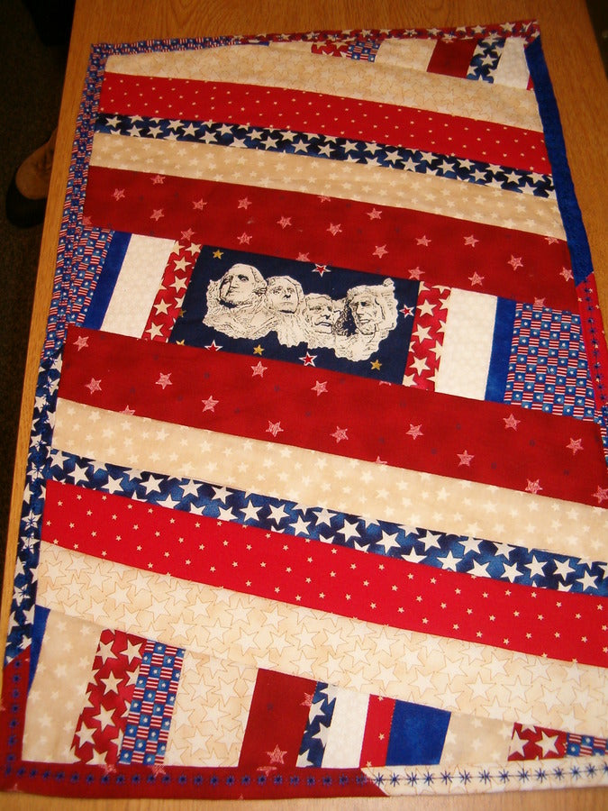 Mount Rushmore Quilt As You Go