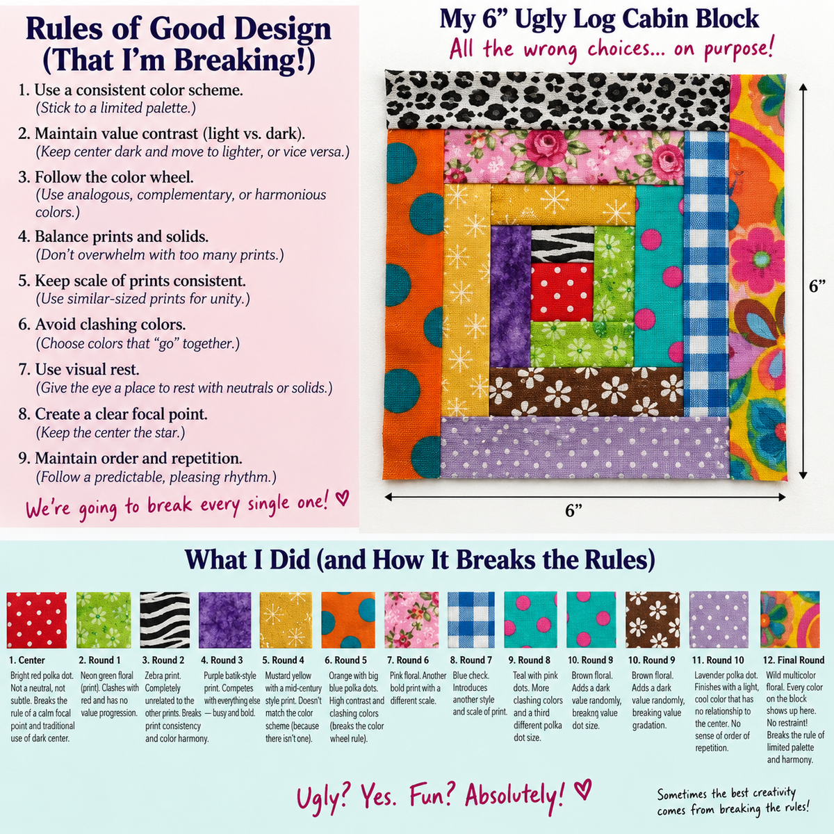Broken Rules Scrap Quilt