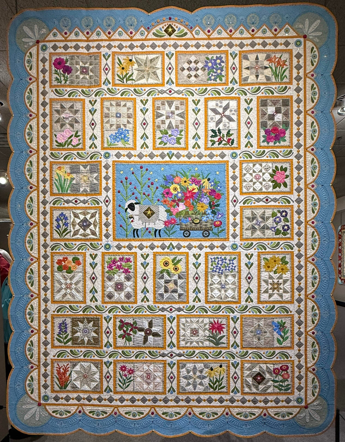Blooming Blocks & One From the Flock