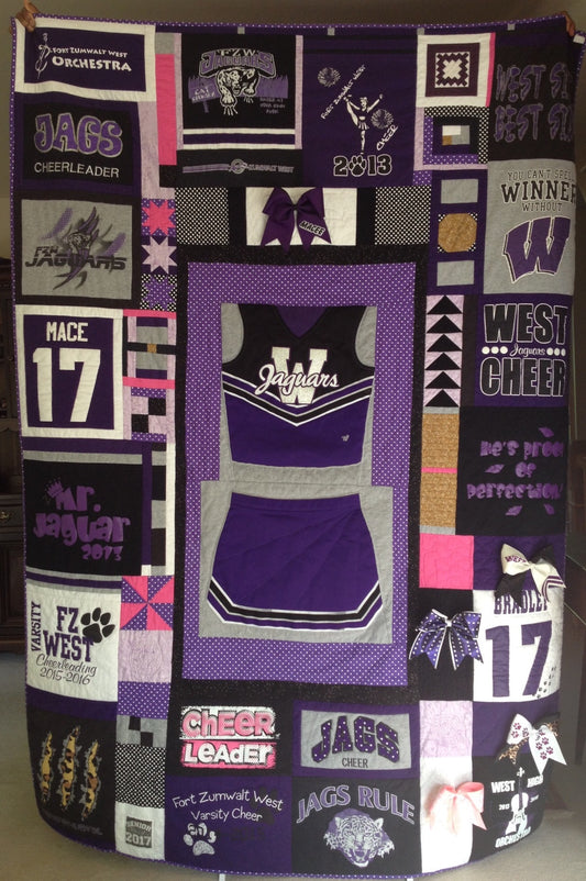 Cheerleader T-shirt Quilt