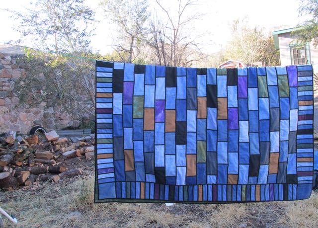 Color Block Jeans Quilt