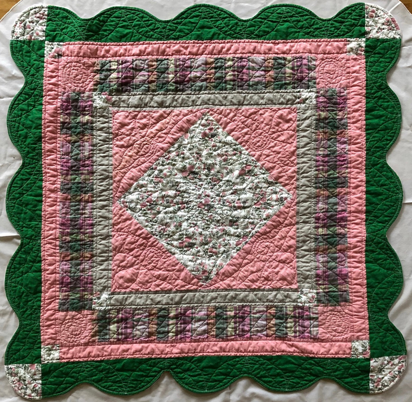 Diamond in a Square Baby Quilt