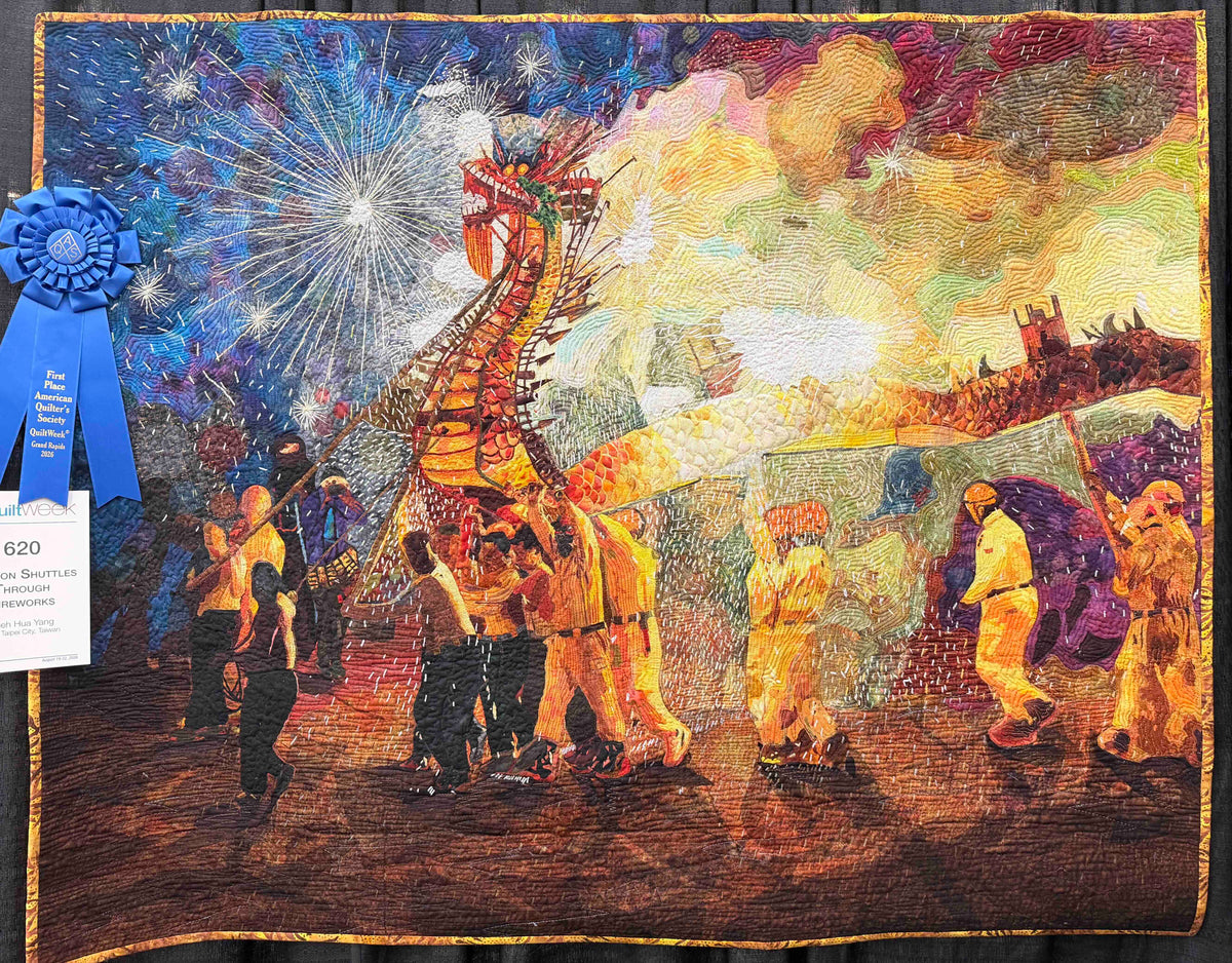 Dragon Shuttles Through Fireworks