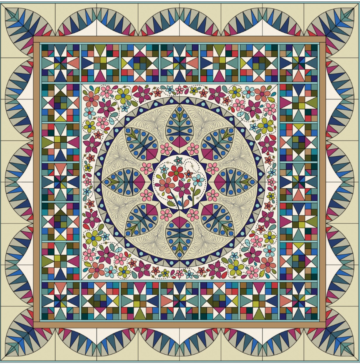 Block of the Month 2027 Flight of the Bumblebee - Mountain Meadows