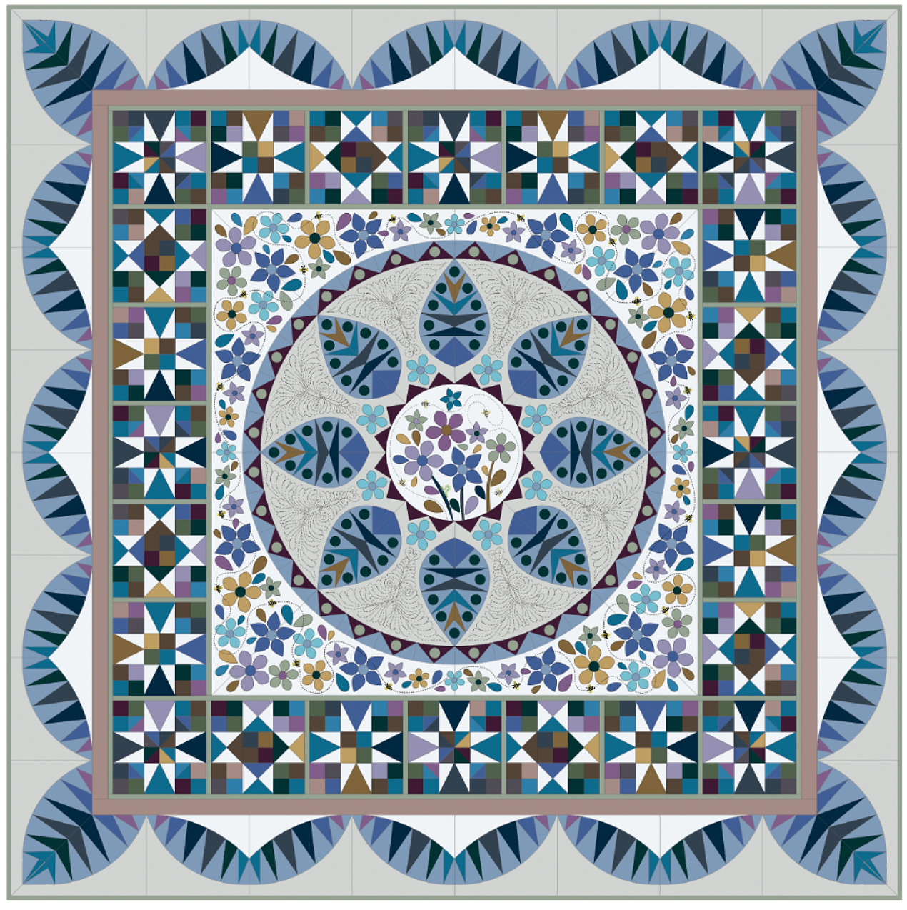 Block of the Month 2027 Flight of the Bumblebee - Ocean Waves