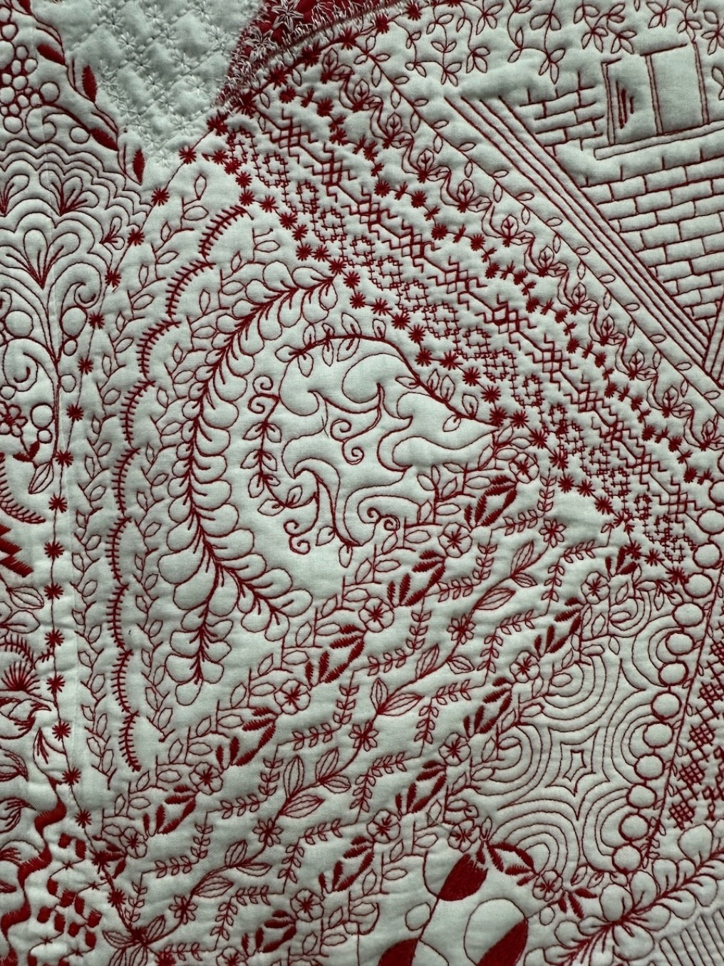 Pencil Quilt Red
