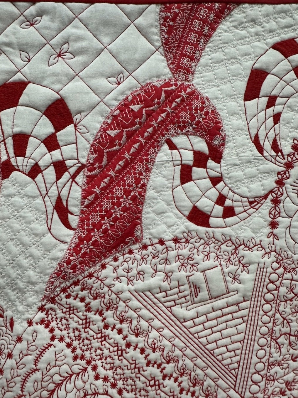 Pencil Quilt Red