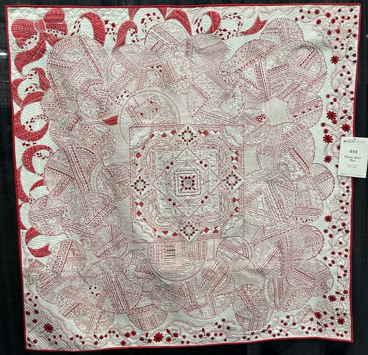Pencil Quilt Red
