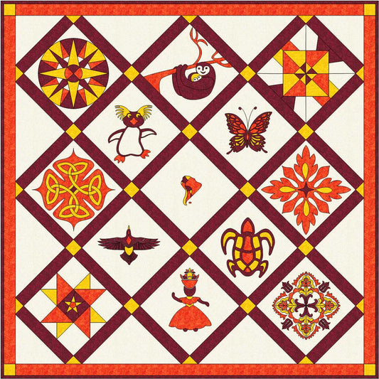 Quilt around South America