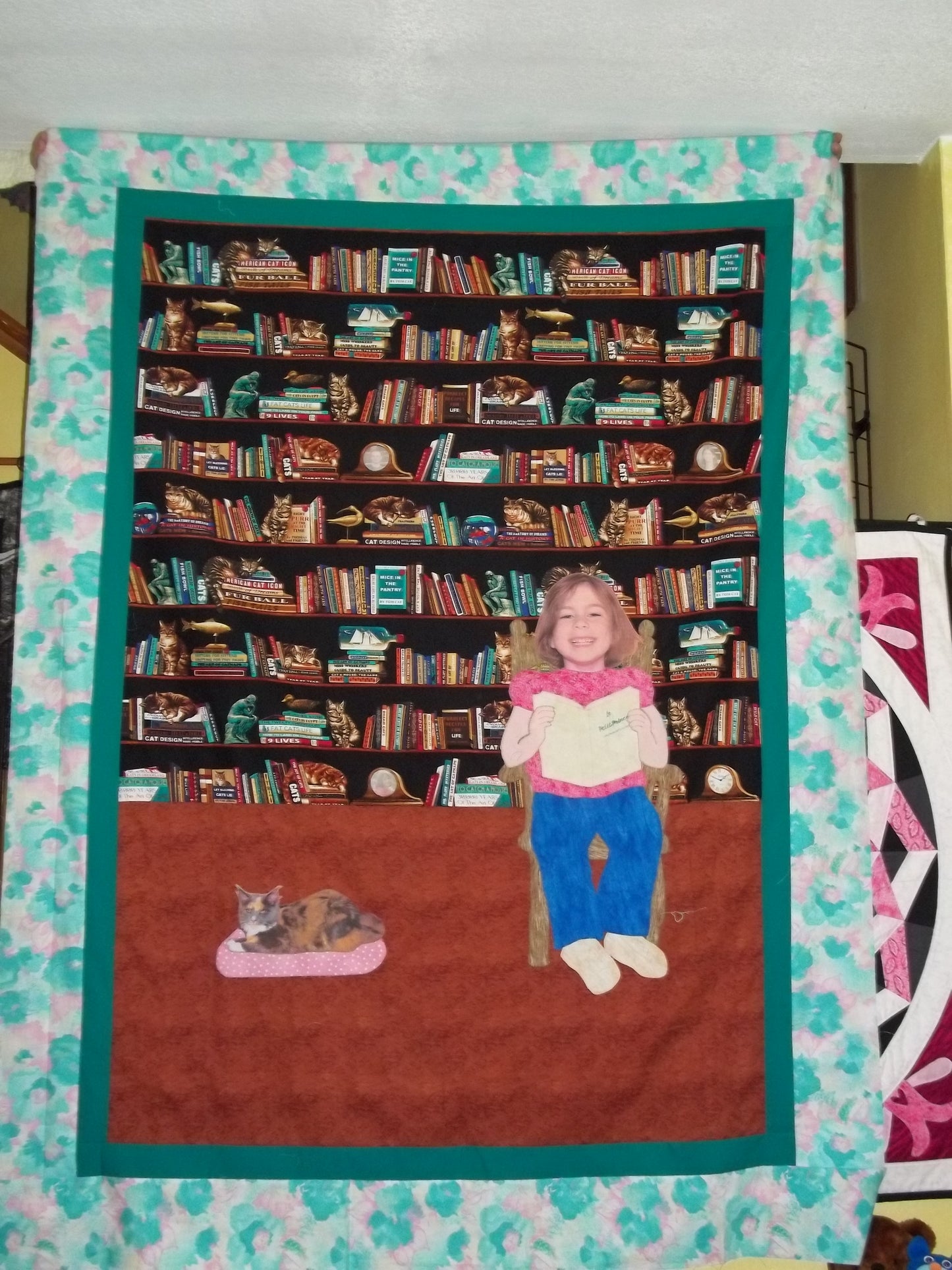 reading with my cat