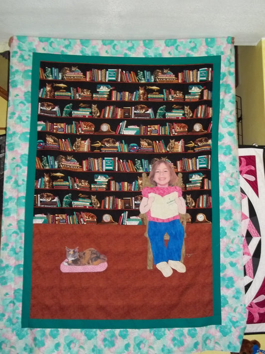 reading with my cat