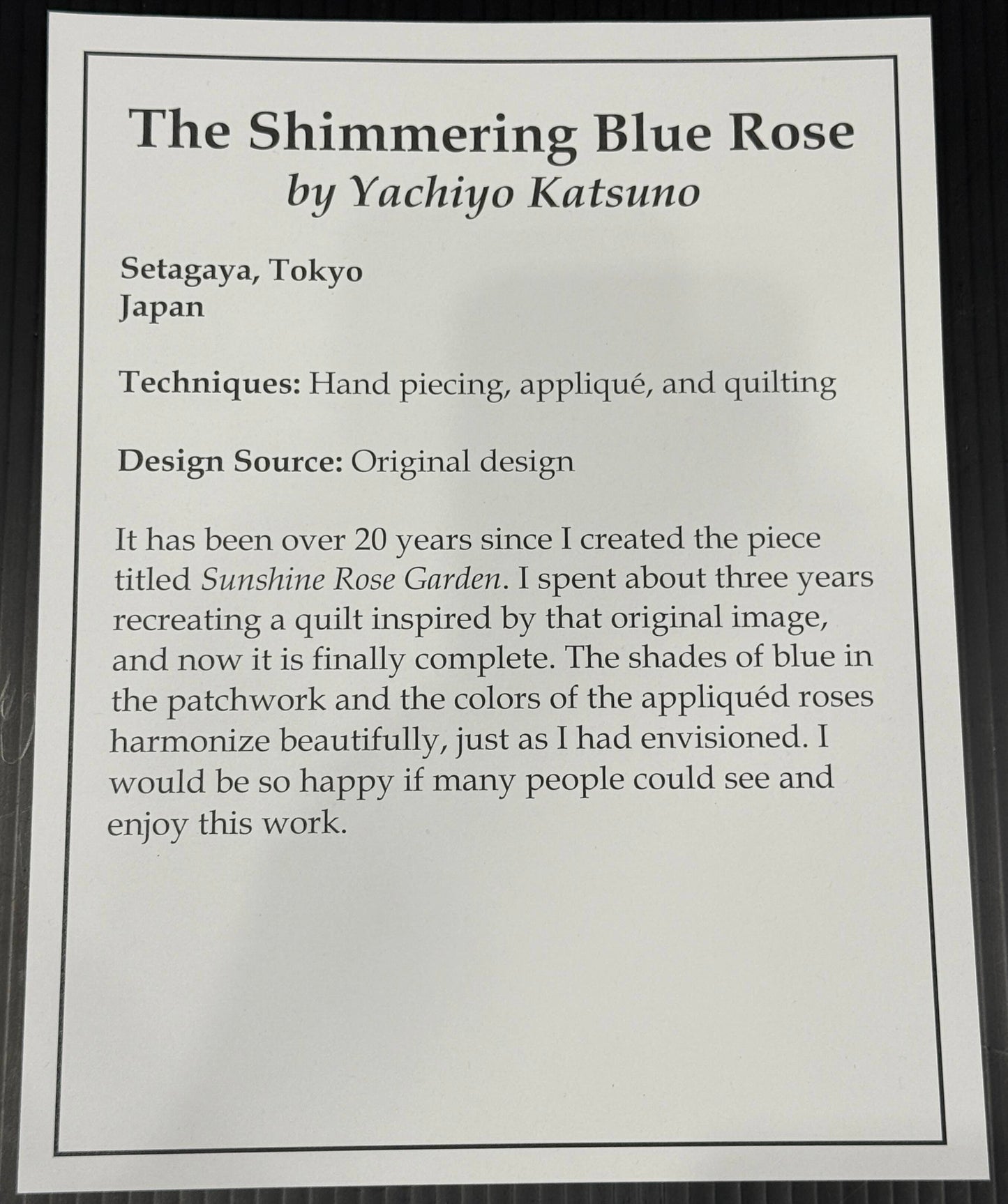 The Shimmering Blue Rose